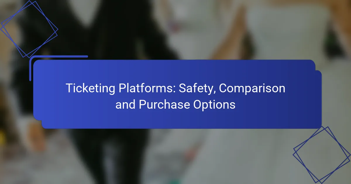 Ticketing Platforms: Safety, Comparison and Purchase Options